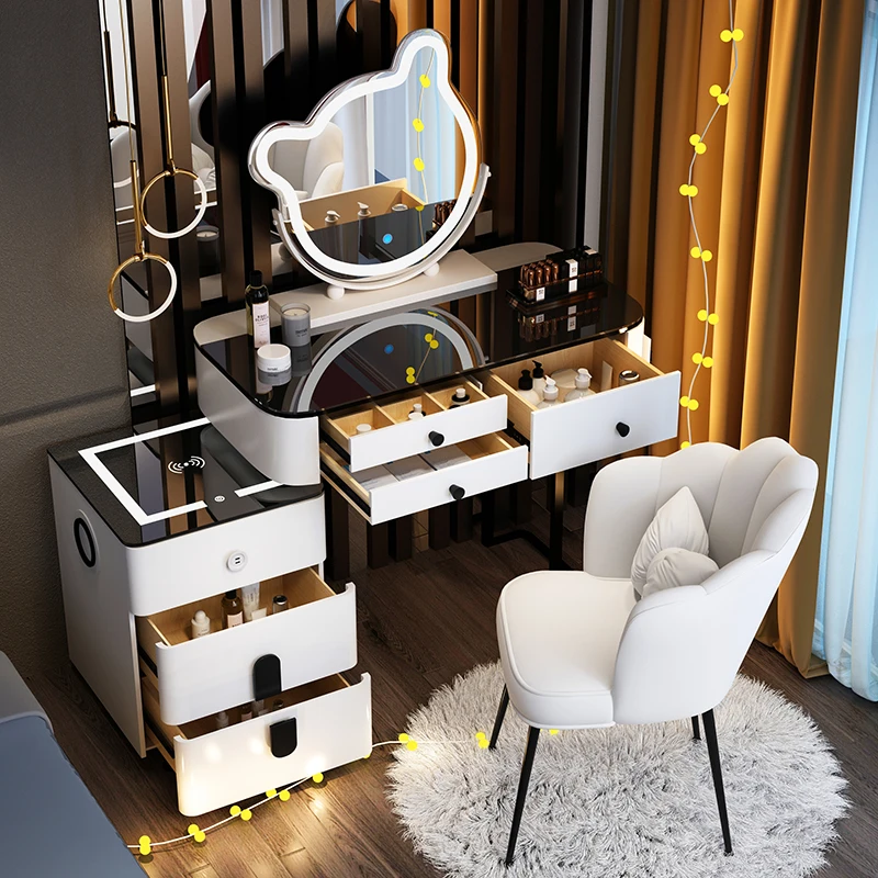 Dresser Simple Dressing Table Nordic Makeup Vanity Modern Drawers Dressing Table Storage Meuble De Chambre Home Furniture