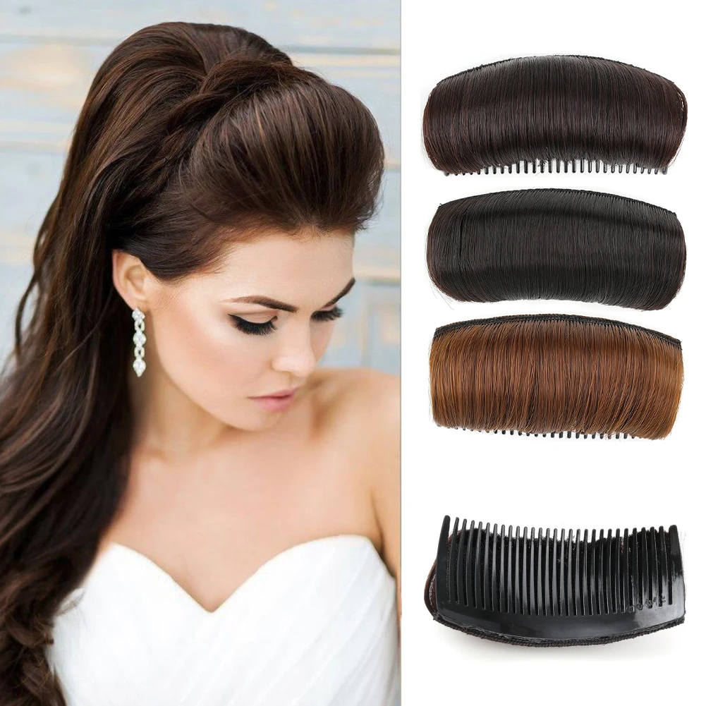 Clip Bun Invisible False Synthetic Hair Base Bump Fluffy Hair Pad Styling Insert Tool Volume Fluffy Increased Hair Pad