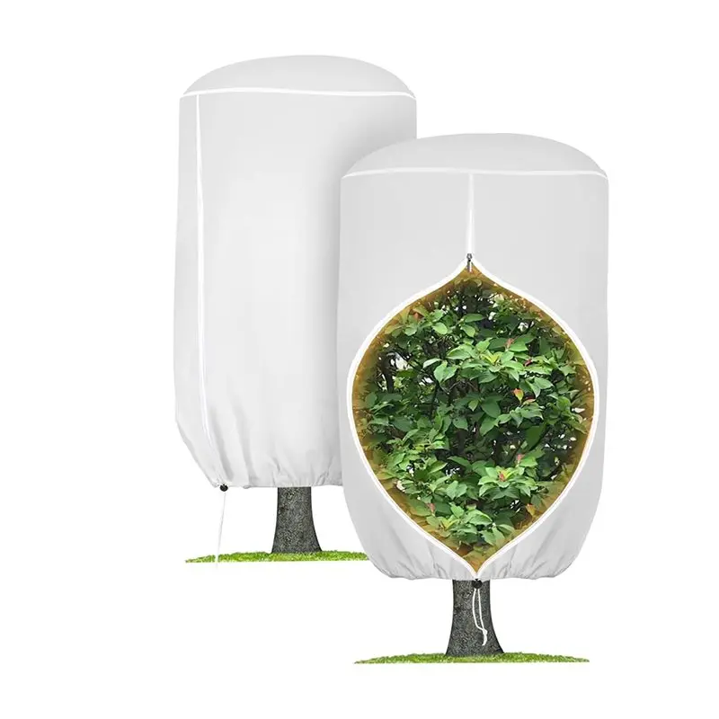 abji-冬用植物カバー-2枚組-47インチ×72インチ、丸みを帯びたトップデザインで霜よけ、樹木カバーで霜を防ぐ