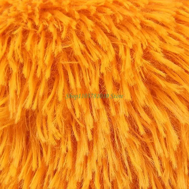 U55D Dog Bed for Small Dog Beds for Indoor Cats Round Furry Cuddle Calming Pet Bed Furry Soft Plush Bed