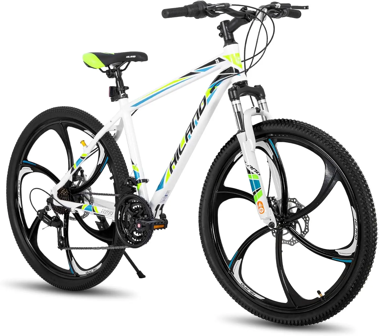 Mountain Bike, 3/6/Multi-Spokes, 21 Speeds Drivetrain, Aluminum Frame 26 Inch Wheels, Disc-Brake Bike for Men Women Men's