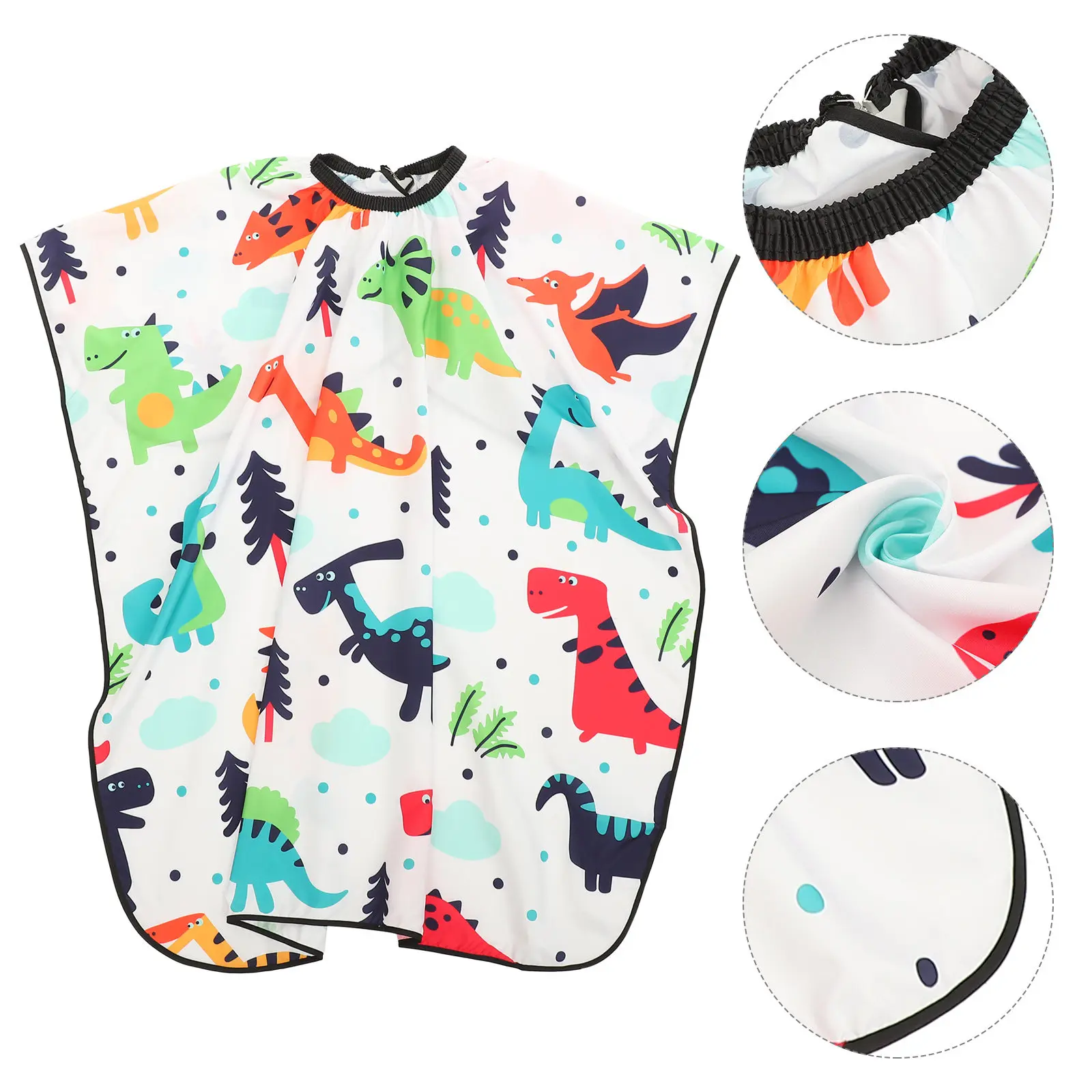 

Детская накидка для стрижки волос с мультяшным рисунком динозавра, складная, многоразовая, профессиональная, компактная, для парикмахерских нужд