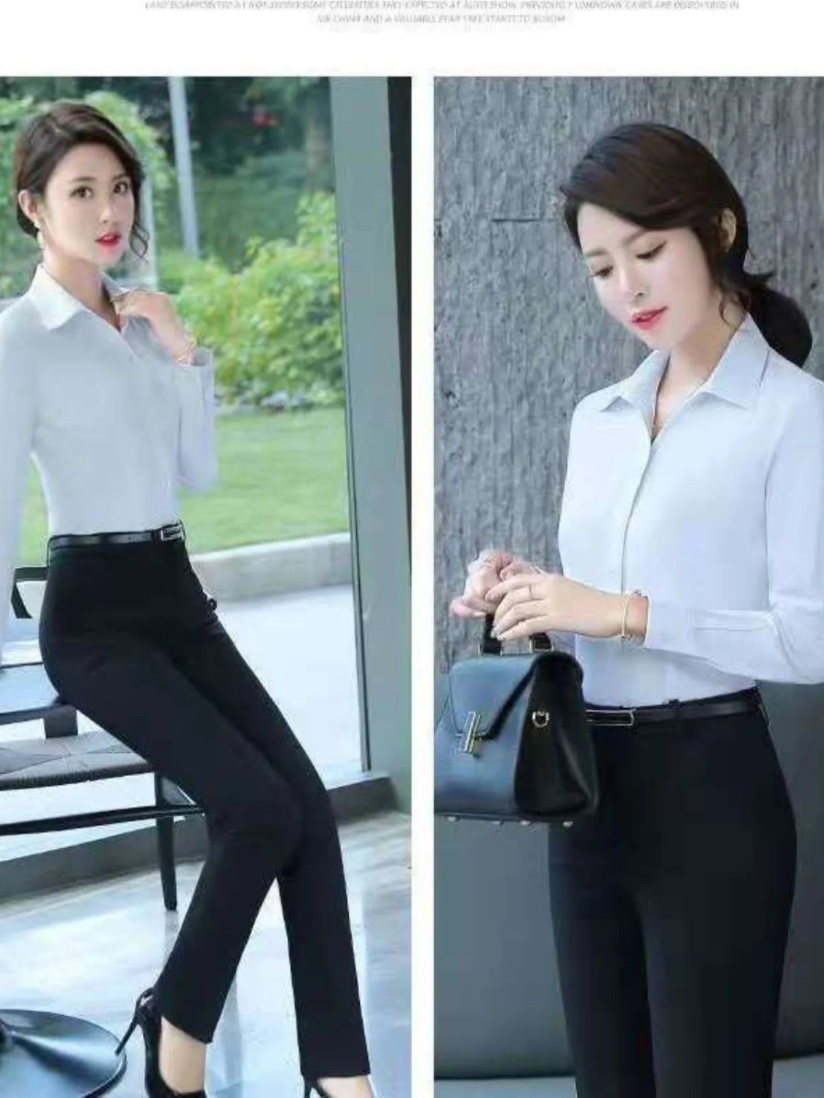 New Women's High Waist Slimming Straight Leg Nine-Tenths Pants Autumn Spring Trousers Elegant Business Ladies Formal Pants