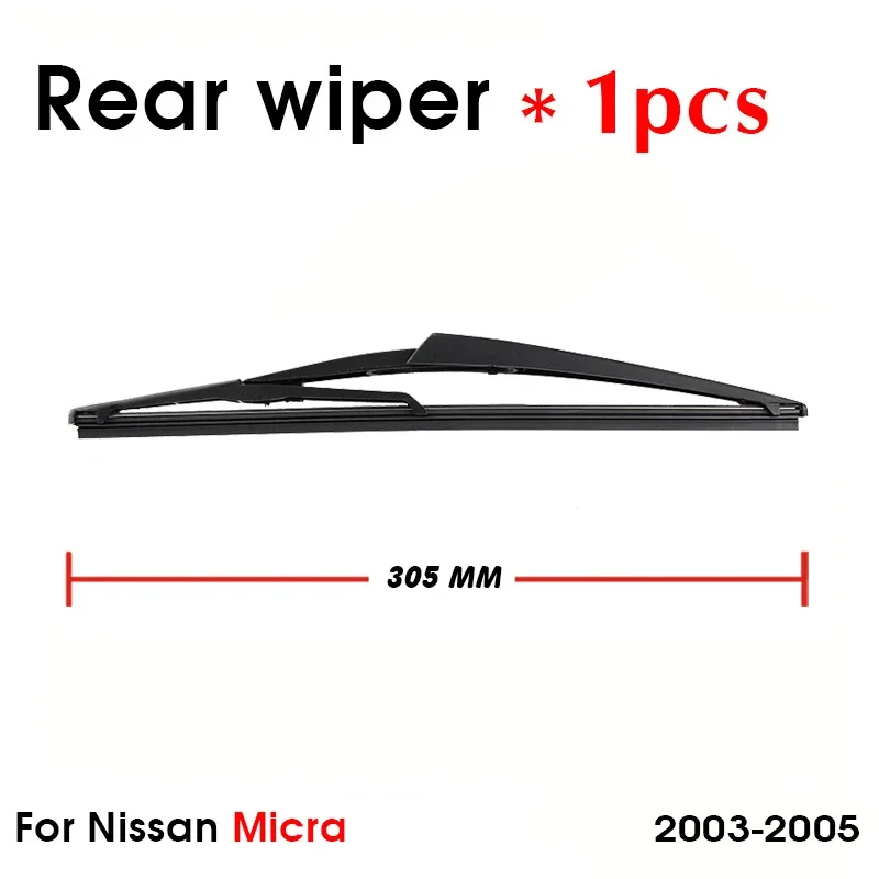 BEMOST Car Rear Windshield Wiper Arm Blades Brushes For Nissan Micra 2003-2005 Hatchback Windscreen Auto Styling