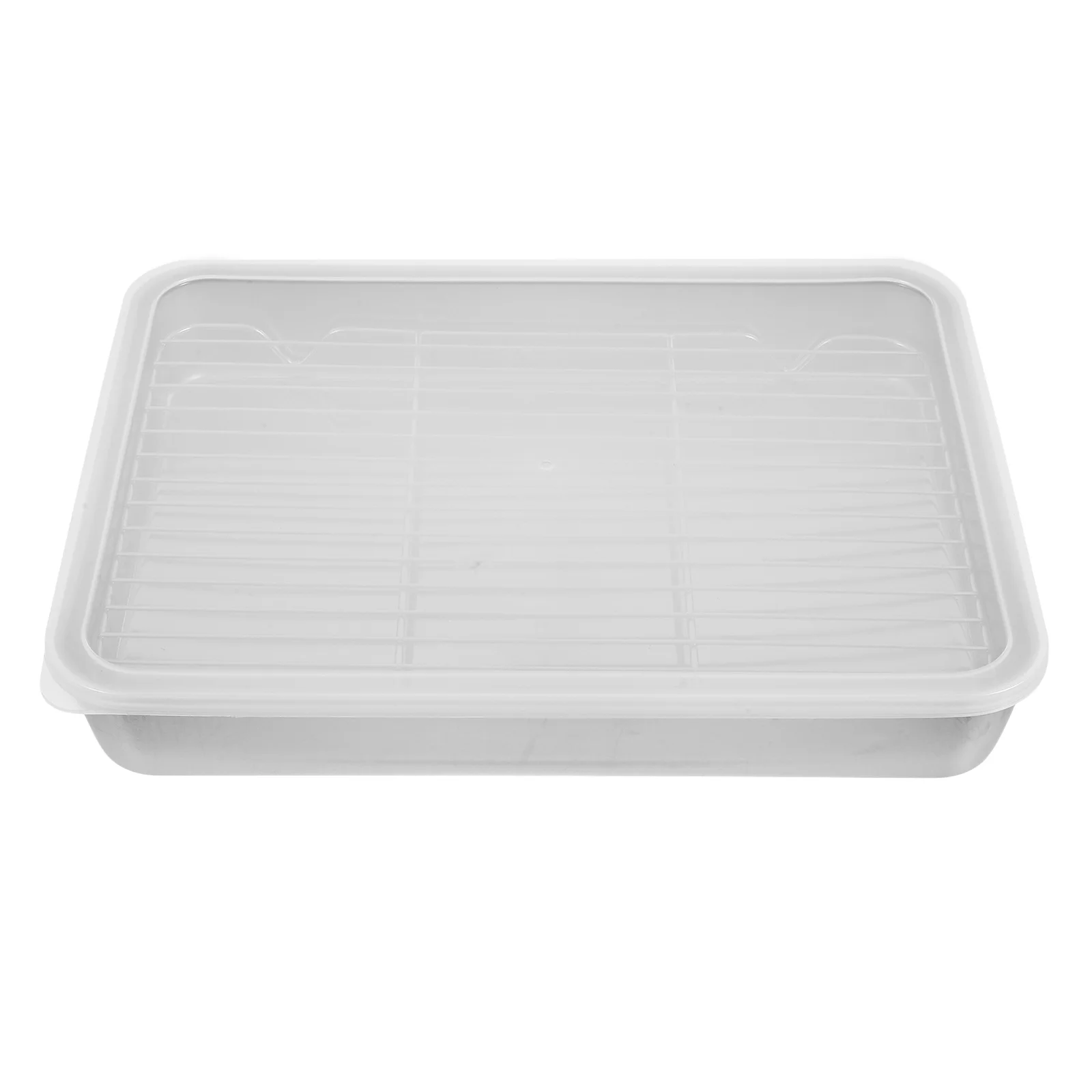 

Stainless Steel Rectangular Roasting Pan With Rack Baking Tray For Oven Camping Bbq Cooking Kitchen Accessory