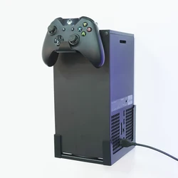 Monzlteck-montaje en pared para Xbox Series X, colgante Vertical de Metal, se monta cerca o detrás de la TV