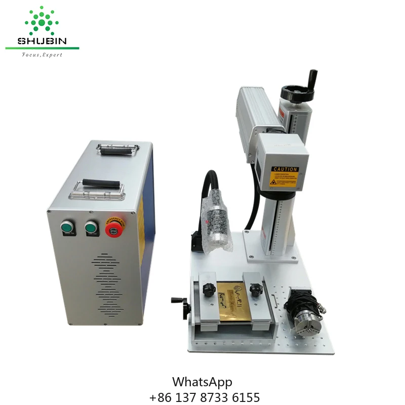 

China Portable Optical Fiber Laser Marking Machine For Metal Parts Laser Marker Machine 50W
