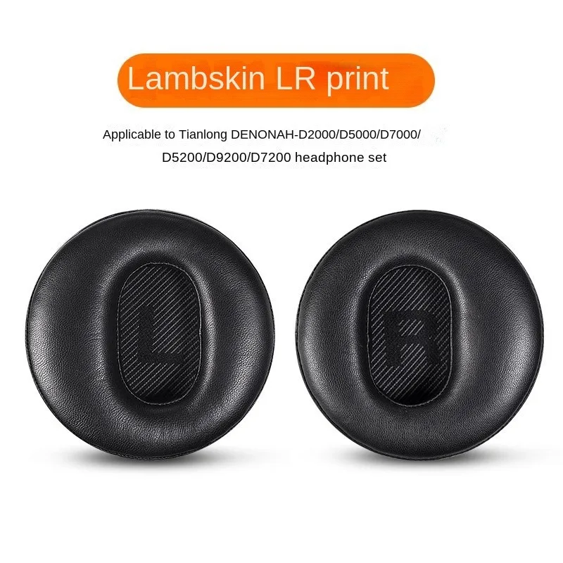 Almofadas de pele de carneiro para fones de ouvido DENON AH D2000 D5000 D5200 D7000 D7200 D9200