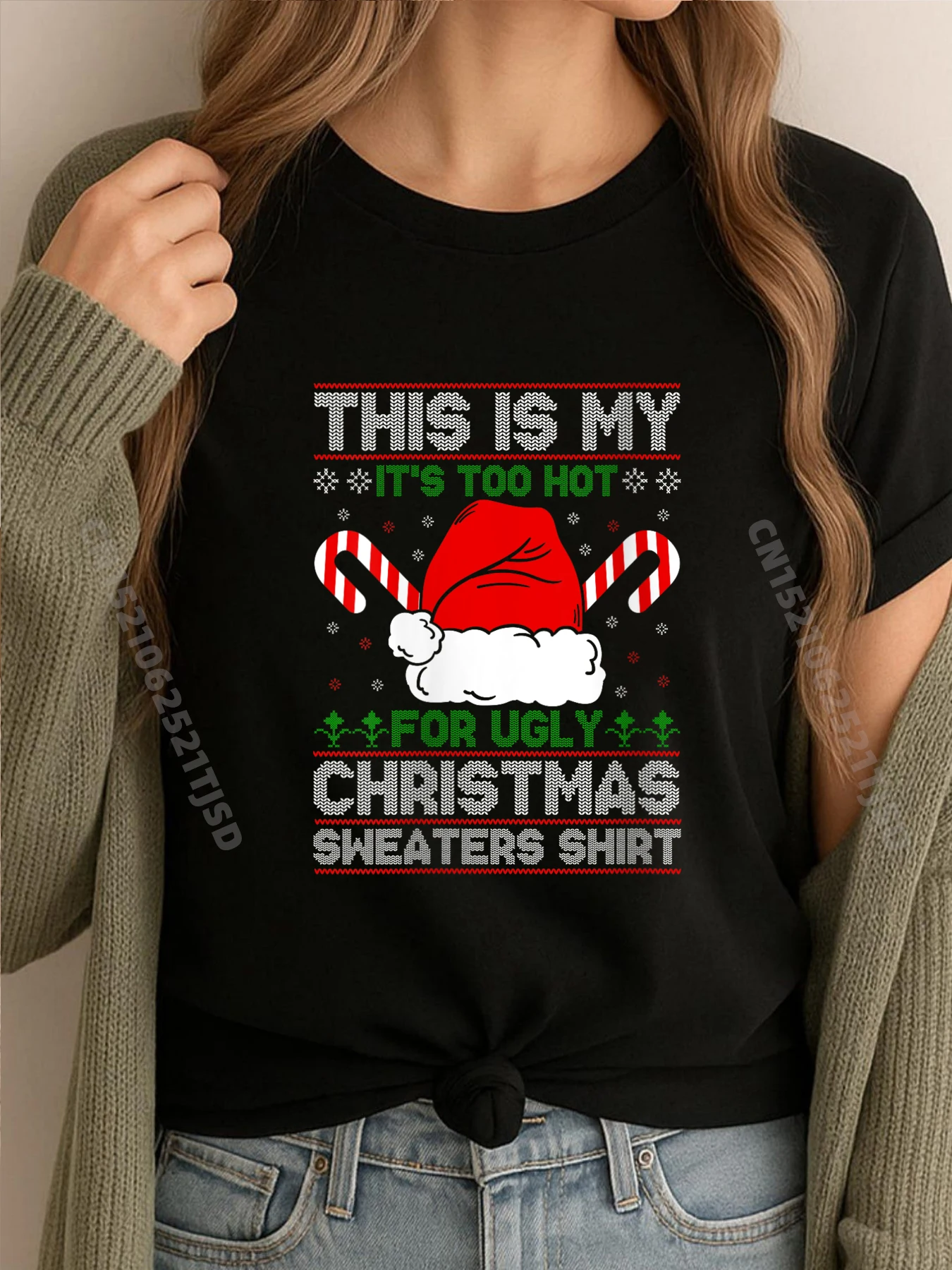 

Женские футболки This Is My It Too Hot For Ugly Christmas Sweaters, большие и высокие футболки, мужская футболка с графикой