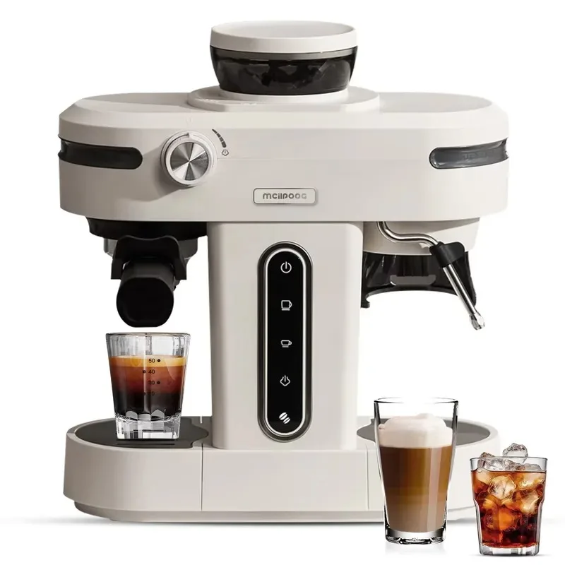 Mini Semi-Automatic Home Coffee Machine with Grinder