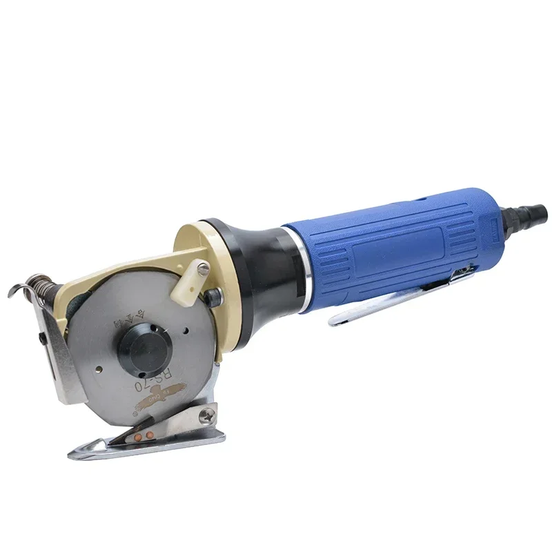 Pneumatic Air Scissors for Leather cloth fabric Cutting, round blade air cutting machine