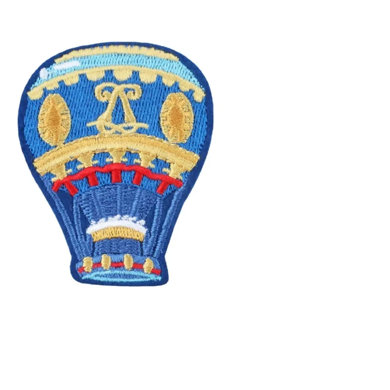 New Hot Air Balloon Embroidery Cloth Sticker Computer Embroidery Chapter Clothing Patch Sticker Cartoon Ironing Bag Decorative