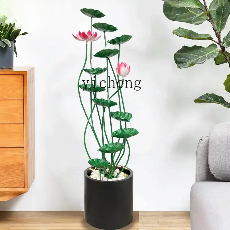 Flowing Water Fountain Ornament Floor Decoration Living Room Indoor Circulating Water Feature Wealth-Attracting Ornament