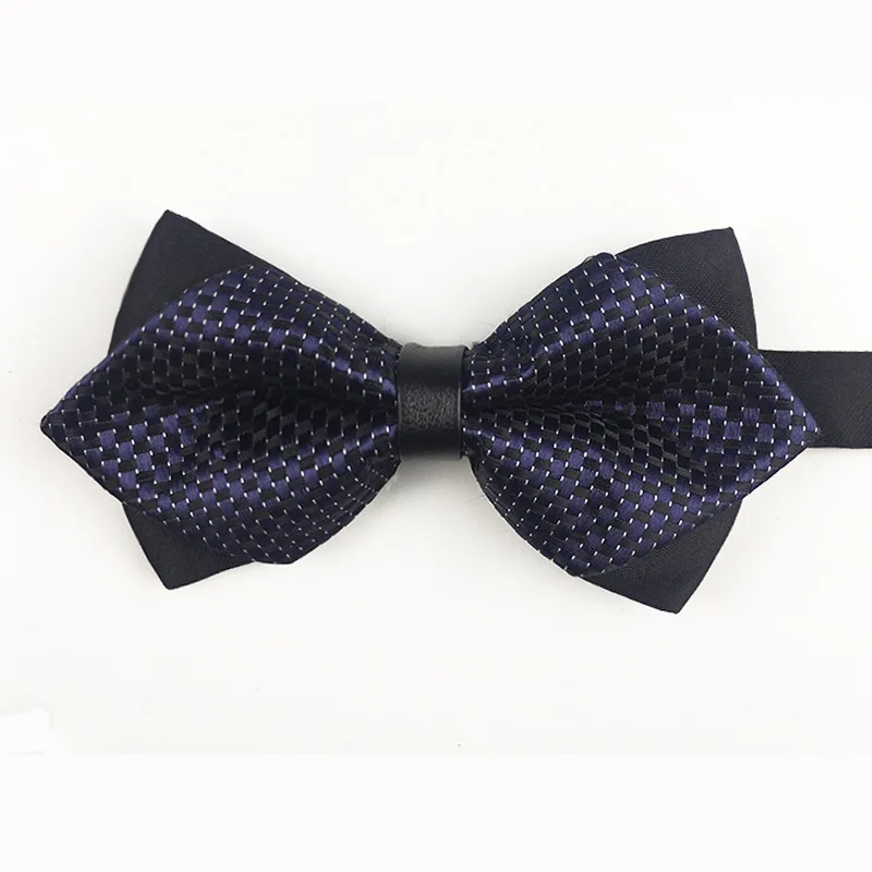 2024 Men's Bow Tie Pointy Korean Version Groom Best Man Formal Wedding High-grade English Wine Red Black Bow Wholesale