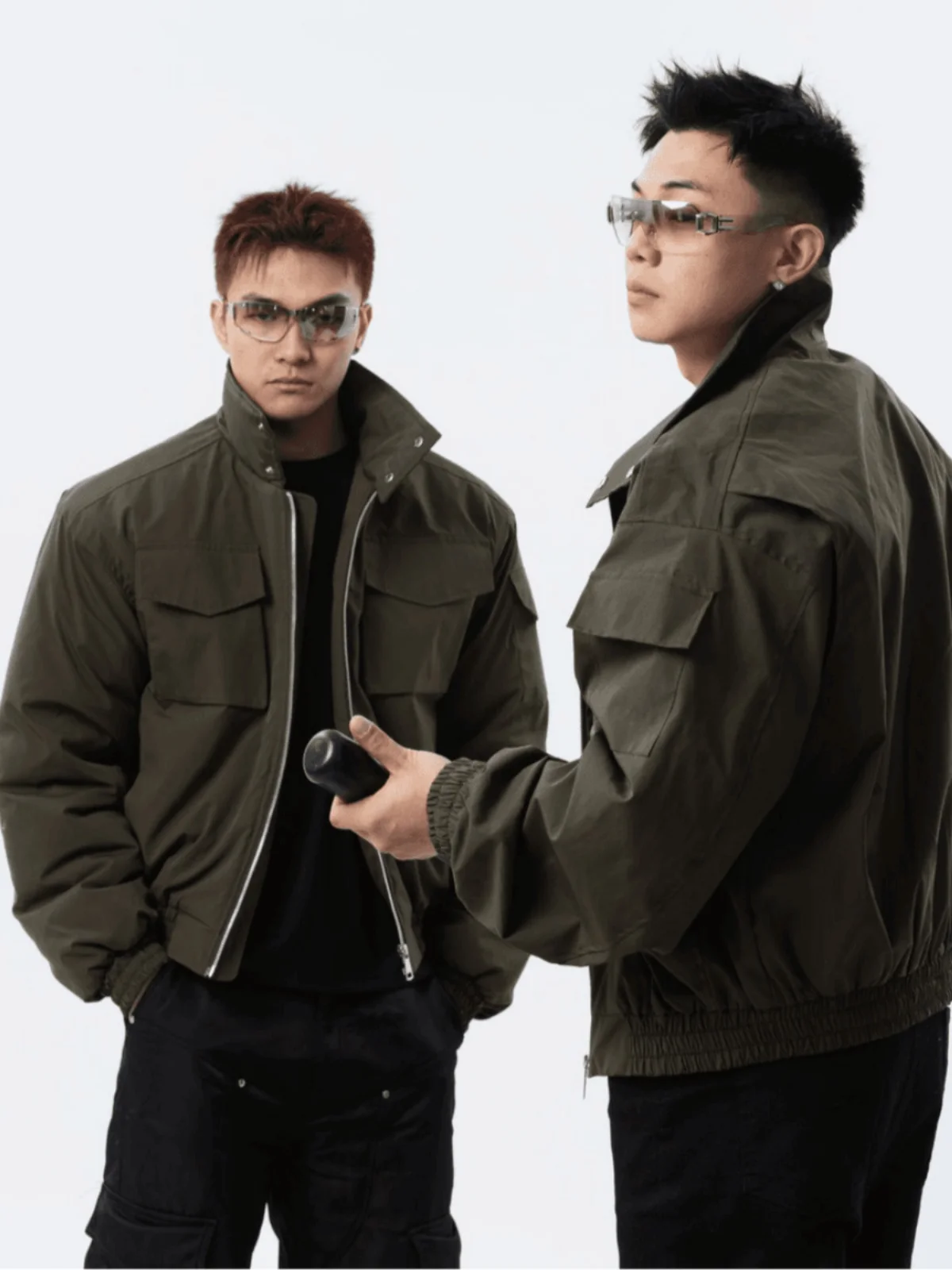 Men's Bomber Jacket Stand Collar Three-Proof Flight Suit Lightweight Cavalry American Casual Retro Outerwear Spring Season