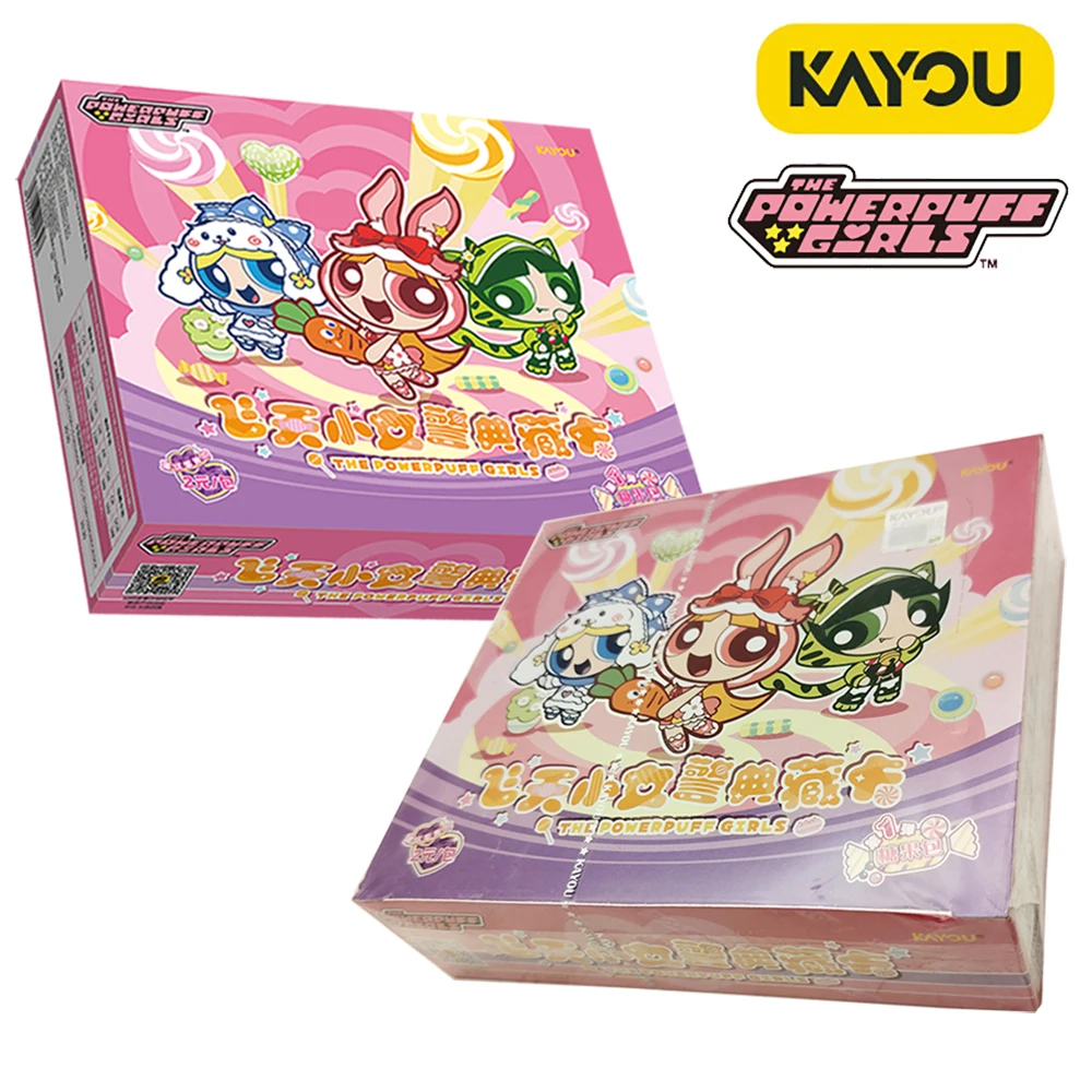 

Original Kayou The Powerpuff Girls Collection Card Popular Classic American Animation Exquisite Character Cards Fun Table Toys