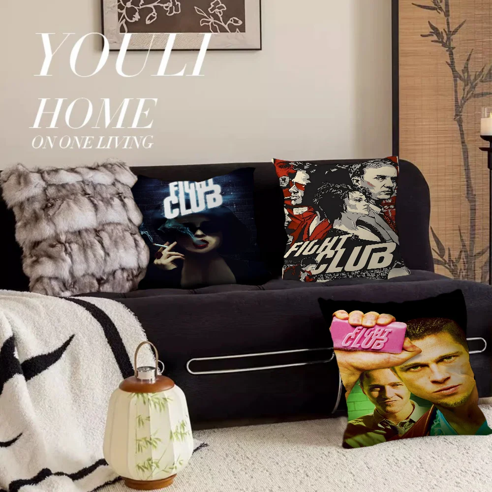 

Movie F-fight Club Pillow Cushion Cover Pillowcase Living Room Sofa Home Decor Customized