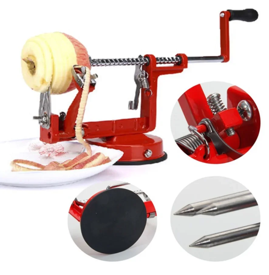 Stainless Steel 3 In 1 Apple Peeler Fruit Peeler Slicing Machine / Peeled Tool Creative Home Kitchen