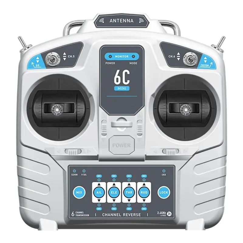【add-to-cart-】mc6c-mini-v2-24g-6ch-controller-transmitter-w-receiver-radio-system-for-multirotor-helicopter-for-rc-airplane-dro