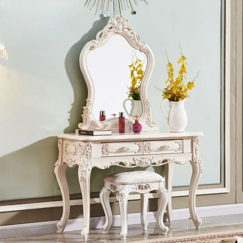 Dresser bedroom solid wood dressing table Jane Princess small luxury apartment makeup