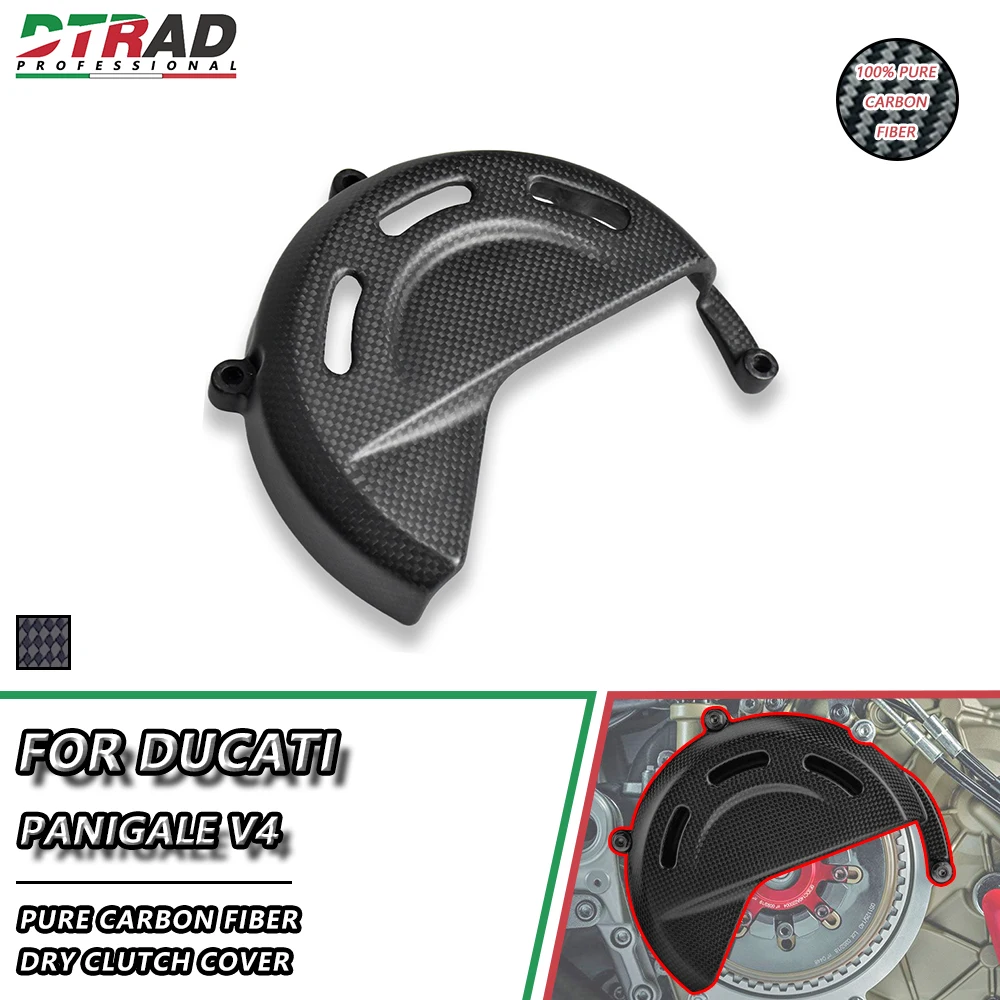 

Dry Clutch Cover For DUCATI Panigale V4 S Speciale 1100 Corse SP R 1000 SP2 V4S V4R Superleggera Carbon Fiber Motorcycle