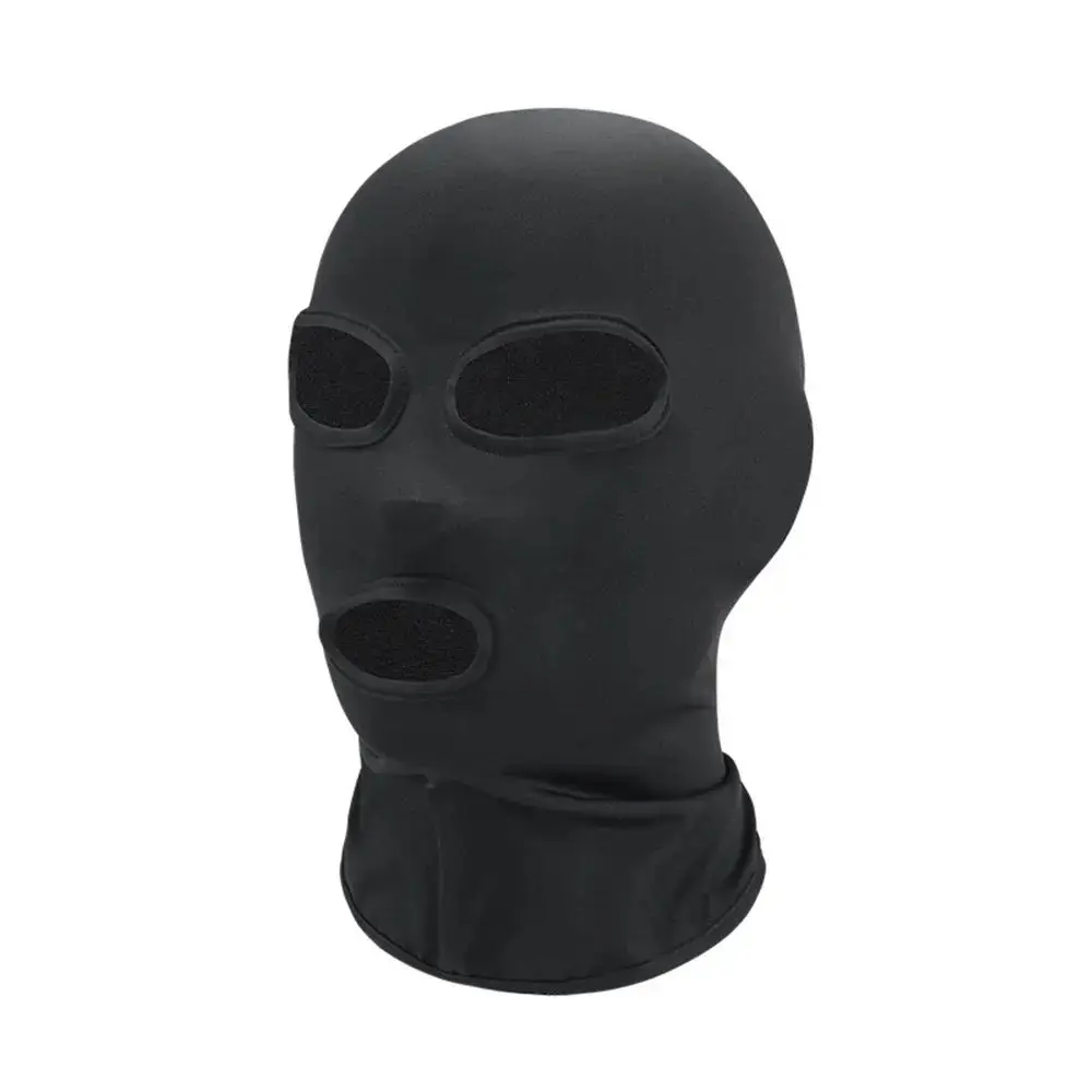 Halloween Schwarze Vollgesichtsmaske aus Spandex - Kopfbedeckung Gesichtslose Morph-Maske für Party-Kostüm Erwachsenen-Karneval-Verkleidungszubehör – Detail 9