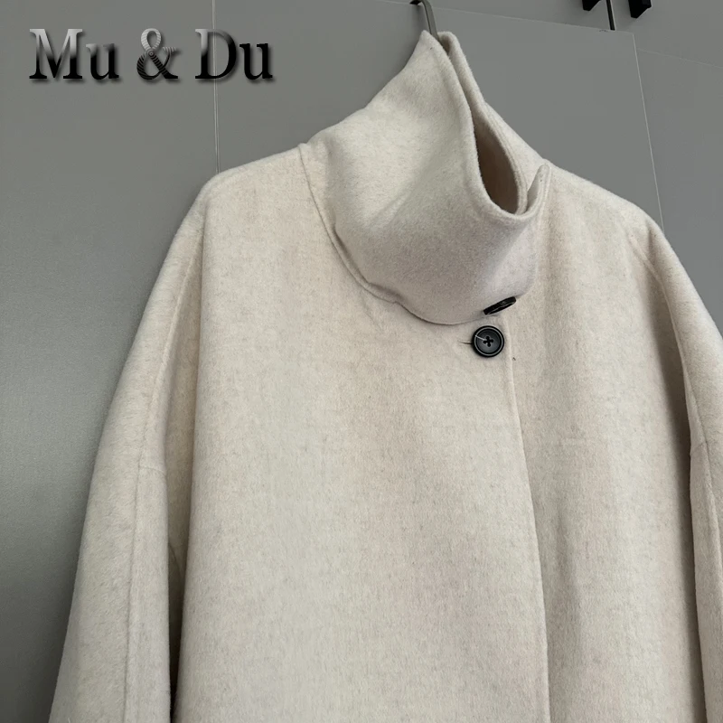 Women's Long Double-Sided Wool Blend Coat - Retro Loose Overcoat