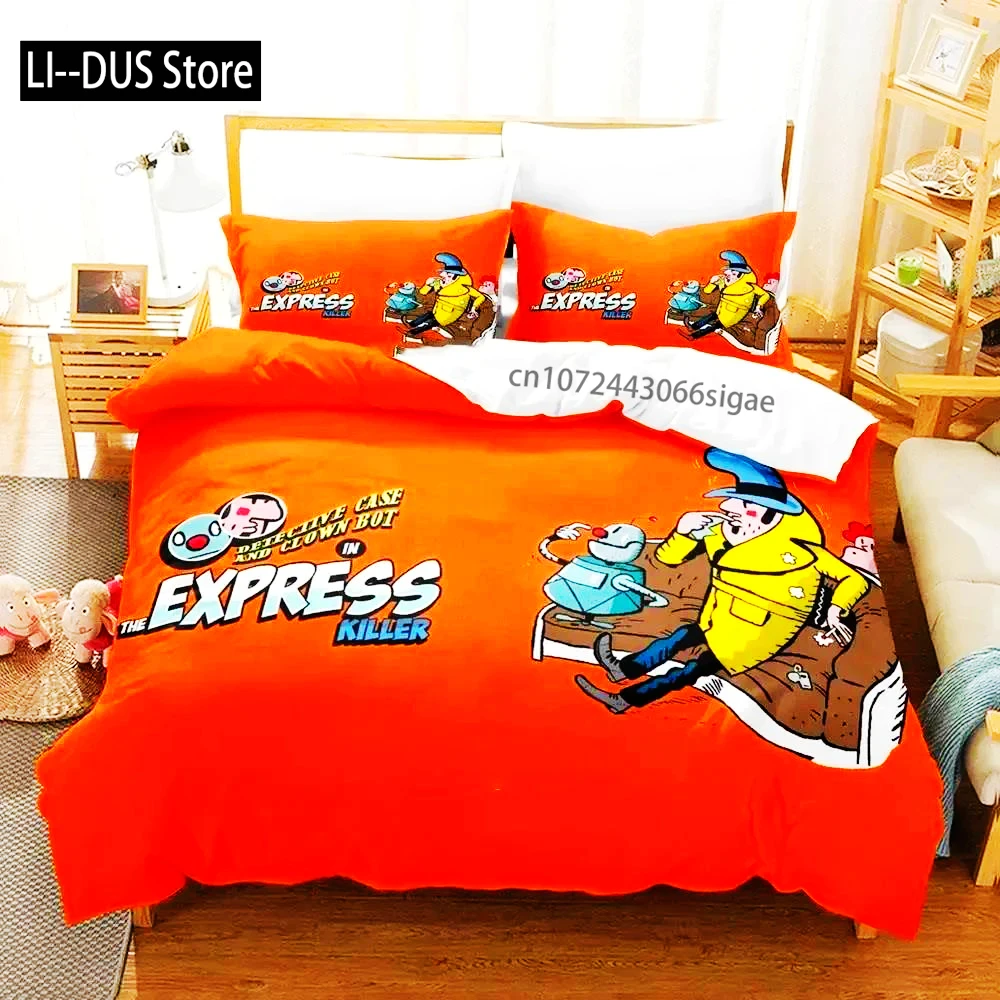 

Аниме игра детектива чехол клоун бот комплект постельного белья пододеяльник постельное белье пододеяльник наволочка одеяло King Queen размер для мальчиков и взрослых