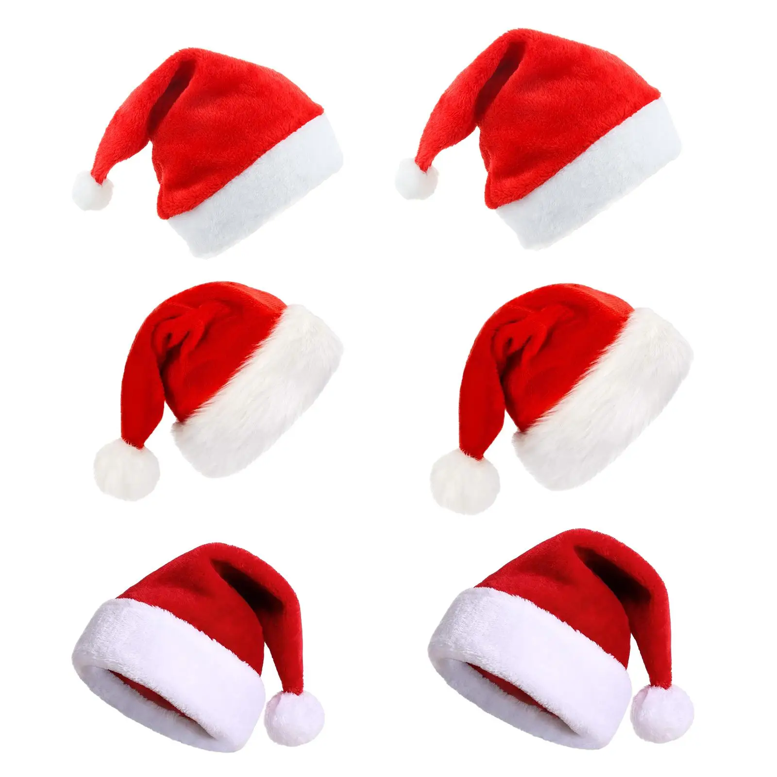Christmas Hat Novelty Headwear Decorative Winter Santa Claus Hat for Stage Performance Holiday Celebrations Masquerade Nightclub