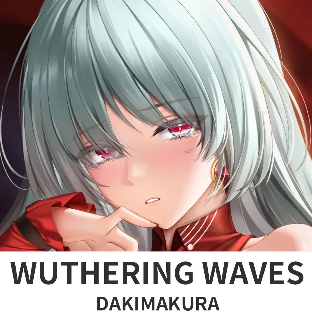 Phrolova Wuthering Waves Dakimakura 2WAY Sarung Bantal Memeluk Tubuh Sarung Bantal Anime