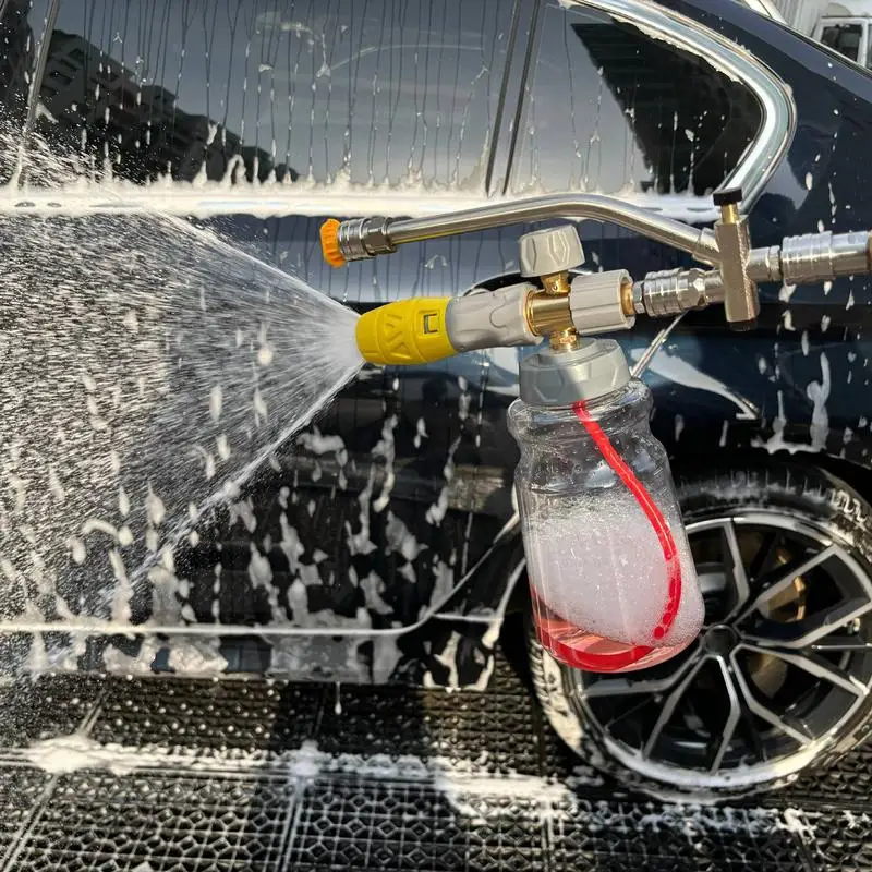 Car Washing Foam Cannon 1000ml Water Hose Watering Cleaner Tool Automobile Cleaning Pot For Logistics Industry Professionals