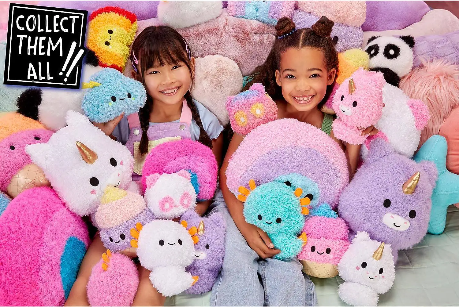 Fluffie Stuffiez Minis Plush Toy Squishy Mystery Box Tear Reveal Surprise Stress Relief Fidget Toy for Kids Birthday Gifts