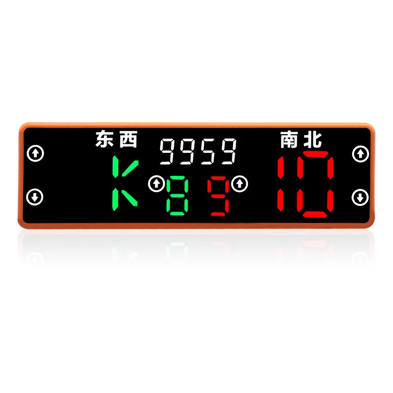 LED Digital Scoreboard For Bridge Game East‑West North‑South Electronic Score Counter Adjustable Display Timer