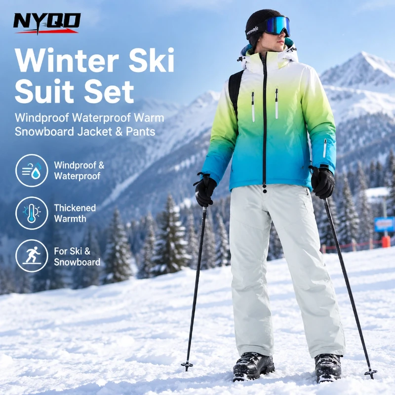 Ski Pants Waterproof - Setelan Ski Untuk Pria Wanita Musim