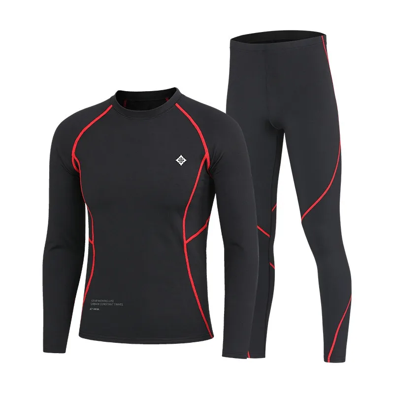 

Термобелье, мужской ветрозащитный тонкий костюм, костюм с длинными рукавами, костюм для фитнеса, термобелье, мужское нижнее белье