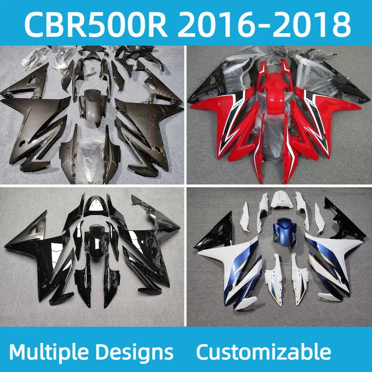 

Cool Fairings CBR500R 2016 2017 2018 Motorcycle ABS Injection Kit Body Work Fairing Fit for HONDA CBR 500R 16 17 18