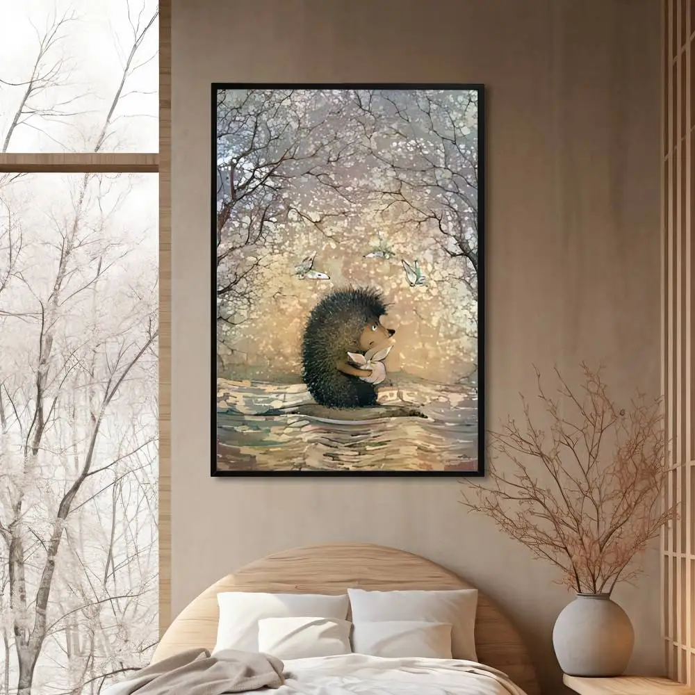 H-Hedgehog in the F-Fog Classic Poster Wall art print art suitable for living room bedroom bar parlor home decoration gift