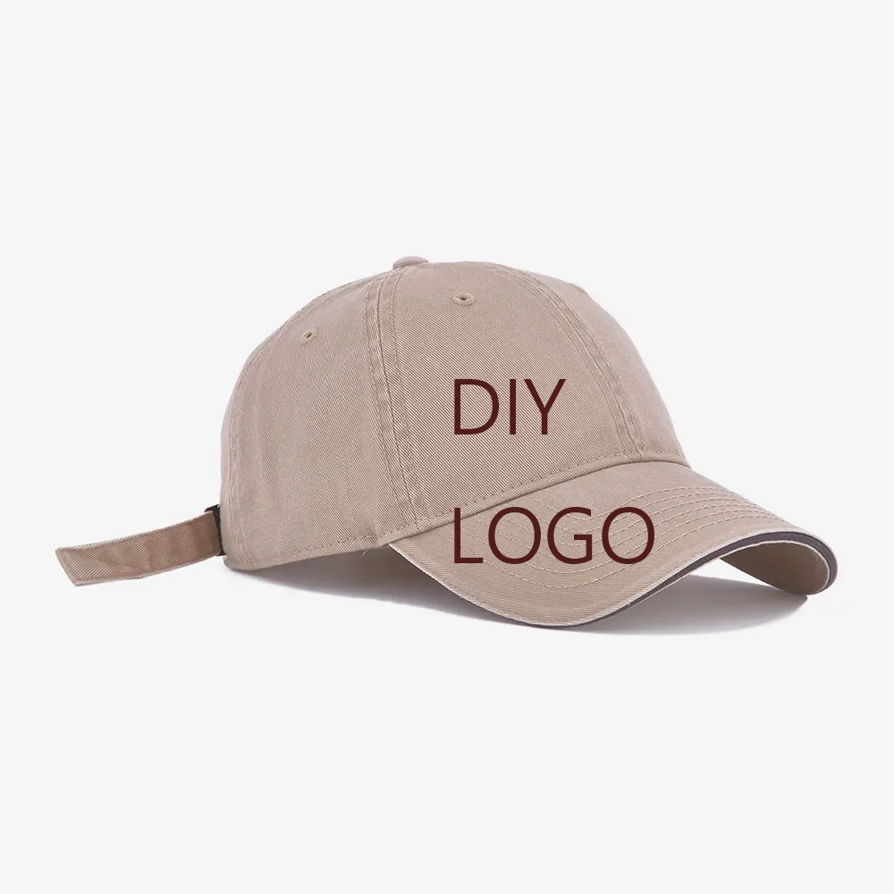 Custom cotton high-end baseball cap printed embroidered LOGO advertising group volunteers Korean version of retro retro cap