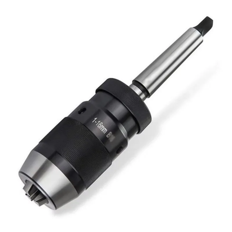 MT2-B18 1-16MM MK2 mandrel live core drill chuck durable taper steel self-tightening keyless accessory lathe tool