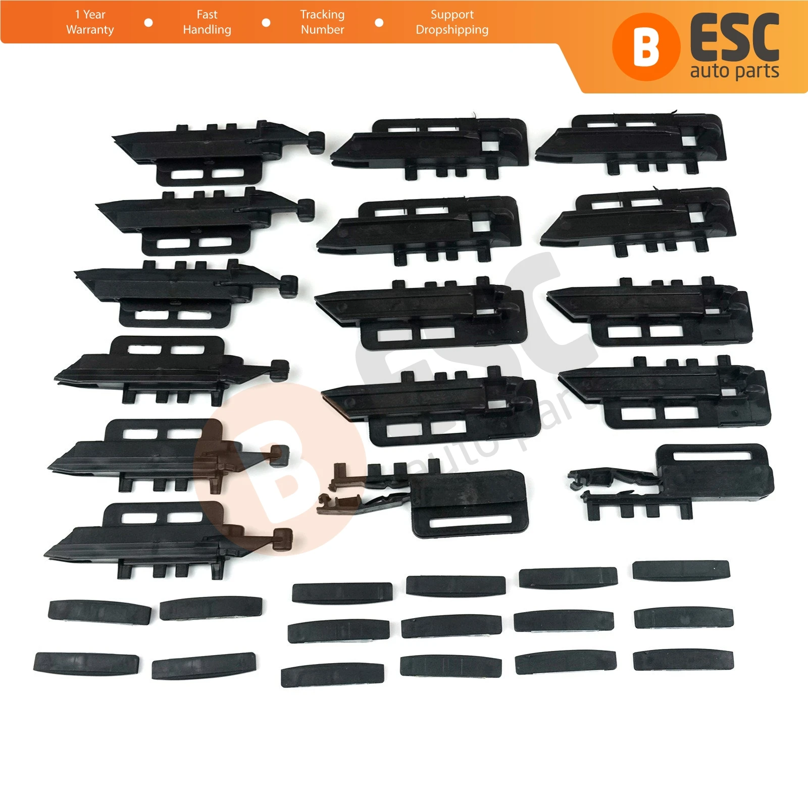 Ricambi Auto ESC ESR580 riparazione tenda da tetto 32 pezzi Set per Peugeot 407 SW 83 a05a, 8301 Q2, 00089087 spedizione veloce spedizione gratuita