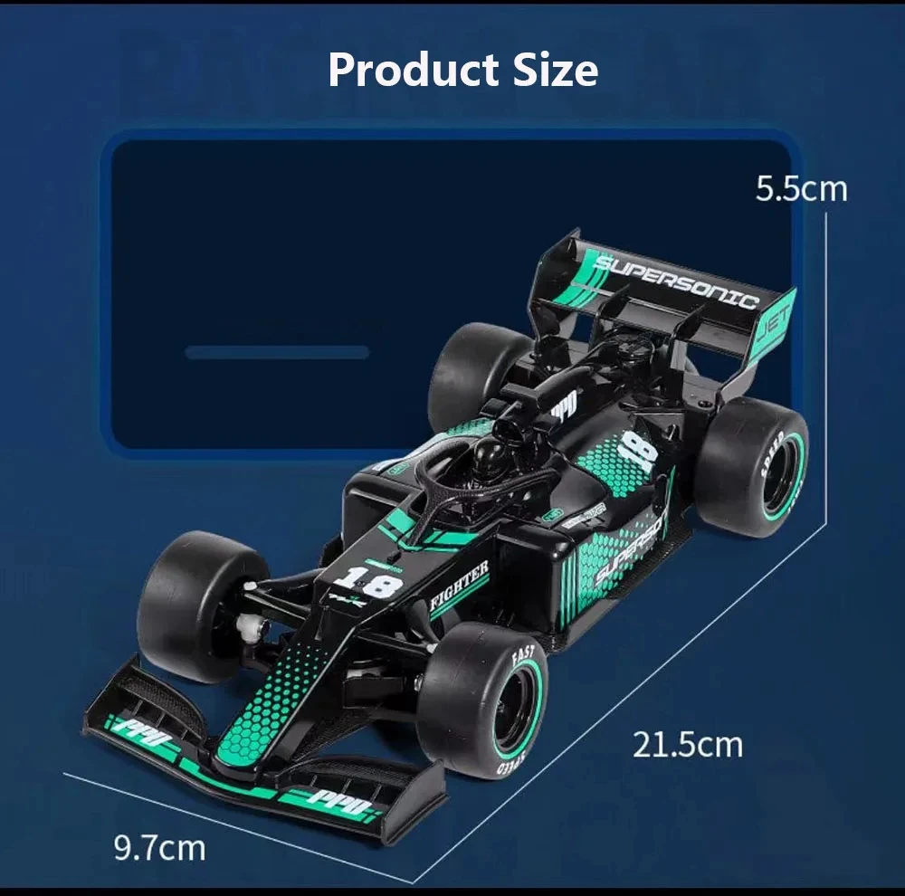 F1 1:18 wyścigowa elektryczna samochód formuła sterowanie radiowe szybki akumulator Spray elektryczny samochód do driftu równanie zabawki dla dzieci