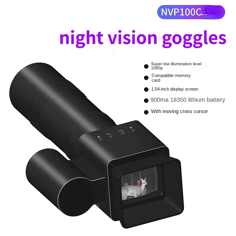 Hd mudança infravermelha tempos dia e noite todo preto 350 m móvel cruz cursor monocular telescópio night-vision equipamentos