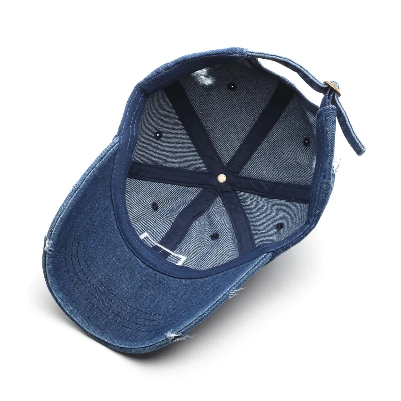 D & T 2022 New Fashion czapka przeciwsłoneczna mężczyźni kobiety nowy Design bawełniany materiał regulowany Retro Denim Casual Style Hat czapka z