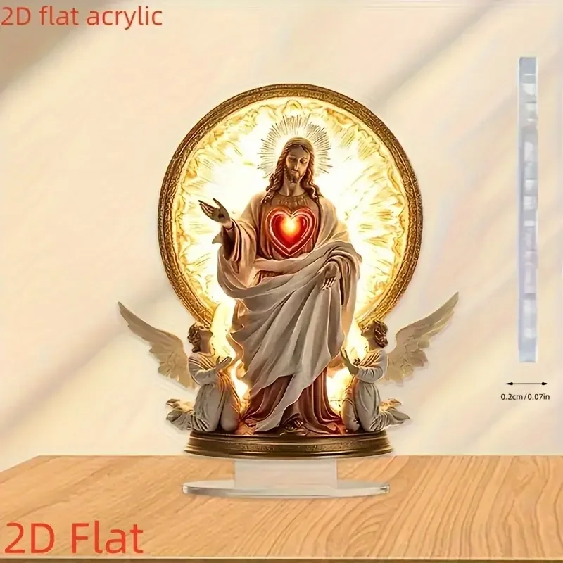 1PCS Jesus Holy Living Room Decorative Statues Traditional Religious Statues Suitable for Festival Parties and Party Decorations
