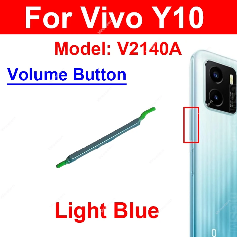 

Кнопки громкости для Vivo Y03T Y10 t1 Y18e Y18i Y28 Y33t Y35 4G, боковая кнопка громкости, клавиши громкости, гибкий кабель, запасные части