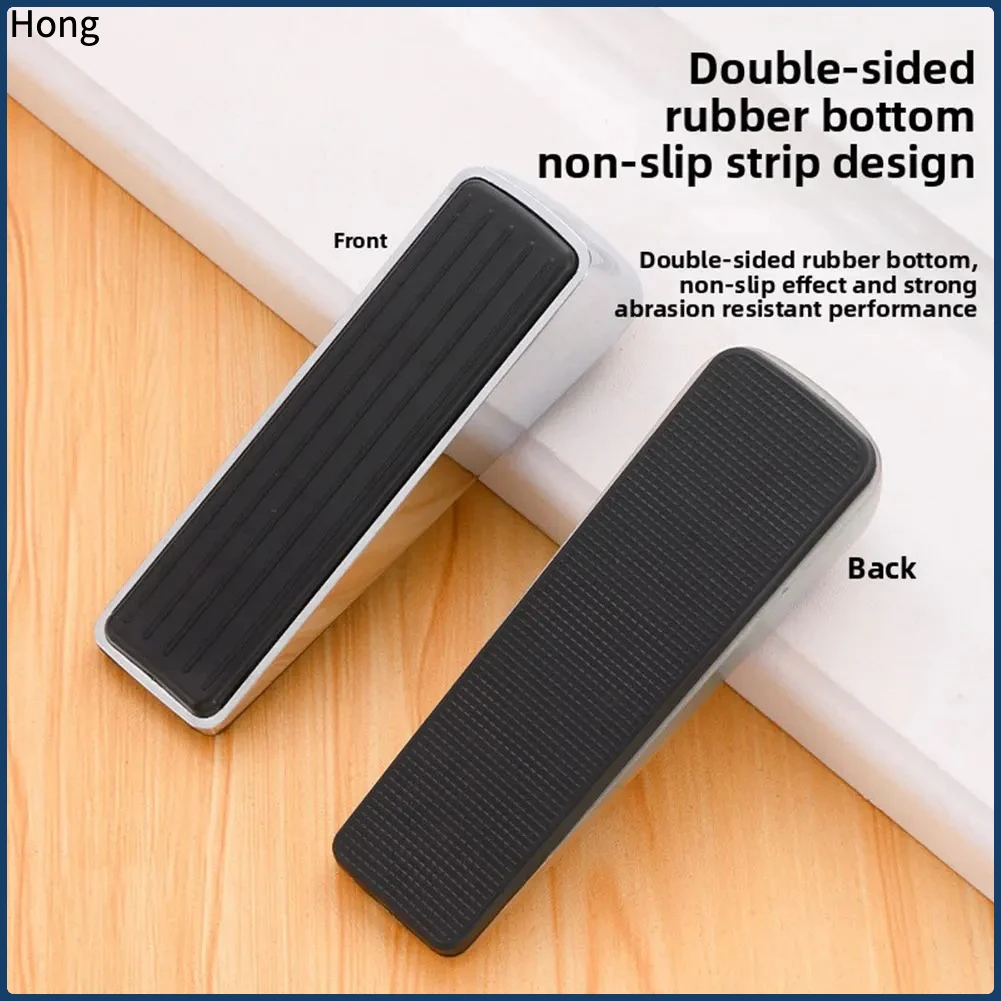 Zinc Alloy Door Stop Block Wedge Stop Door Stopper Home Offices Door Rear Retainer Impact Stopper Reusable Door Accessories