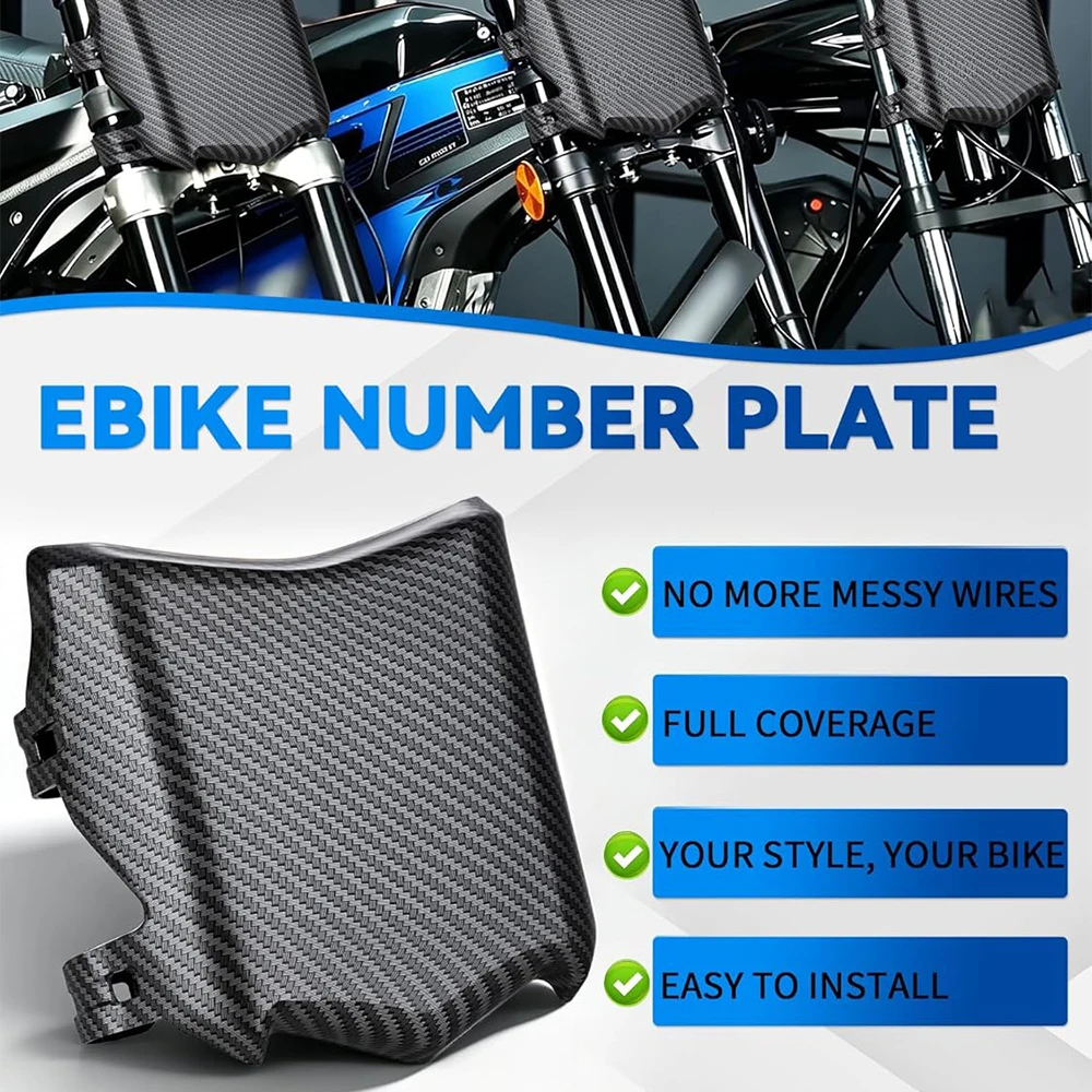 Front Number Plate For Surron S X Talaria Sting Stark Varg Q20 Electric Dirt Bike Motorcycle License Plate Accessories Motocross