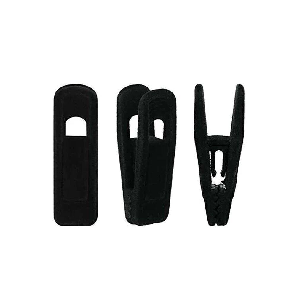 

15 Pcs Coat Hangers Clip Sock Windproof Clothes Useful Clothespin Foldable Drying Black