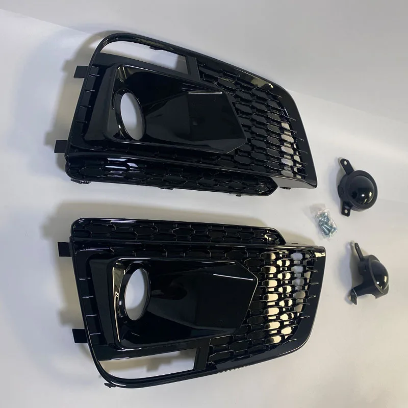 Voor Audi Q5 S-line mistlamp frame 2018 2019 2020 honingraat acc cover racing grills cover onderste mesh
