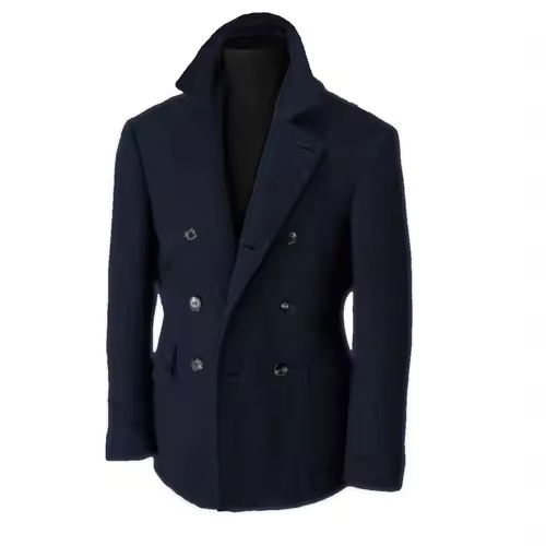 British Men's Blazers Vintage Herringbone Tweed Formal Jacket Wool Blend Double Breasted Casual Autumn Winter Suit Coat - Image 18